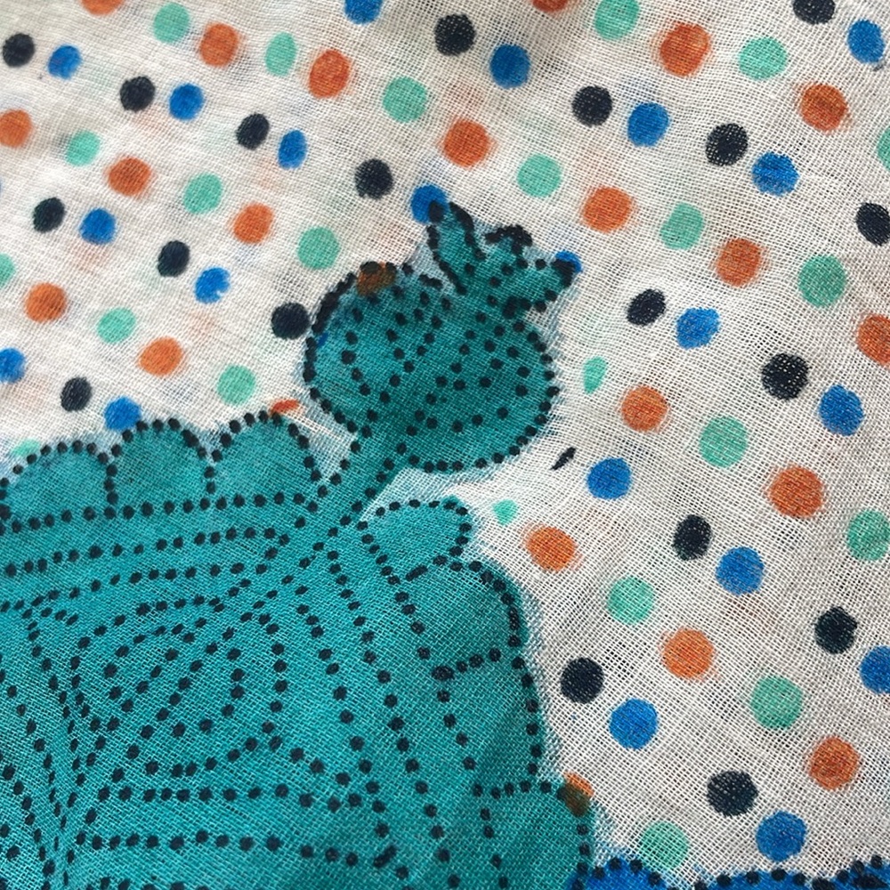 Roller Rabbit Block Print Cotton Tunic, Medium - image 3